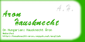aron hausknecht business card